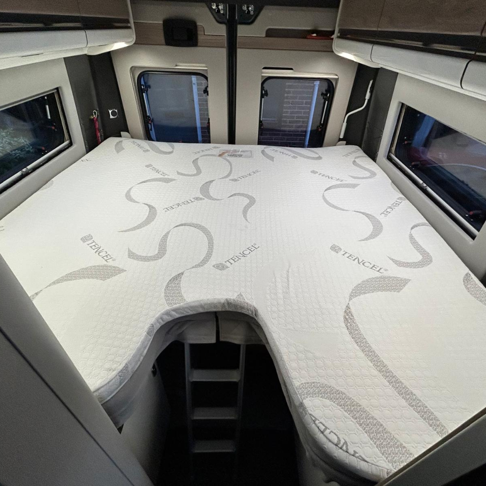 Bodyshape Three Piece (Tri Fold) Campervan Mattress Topper - Super King