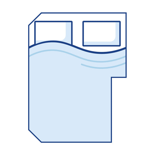Essential Right Cut Out Camper Mattress - Double
