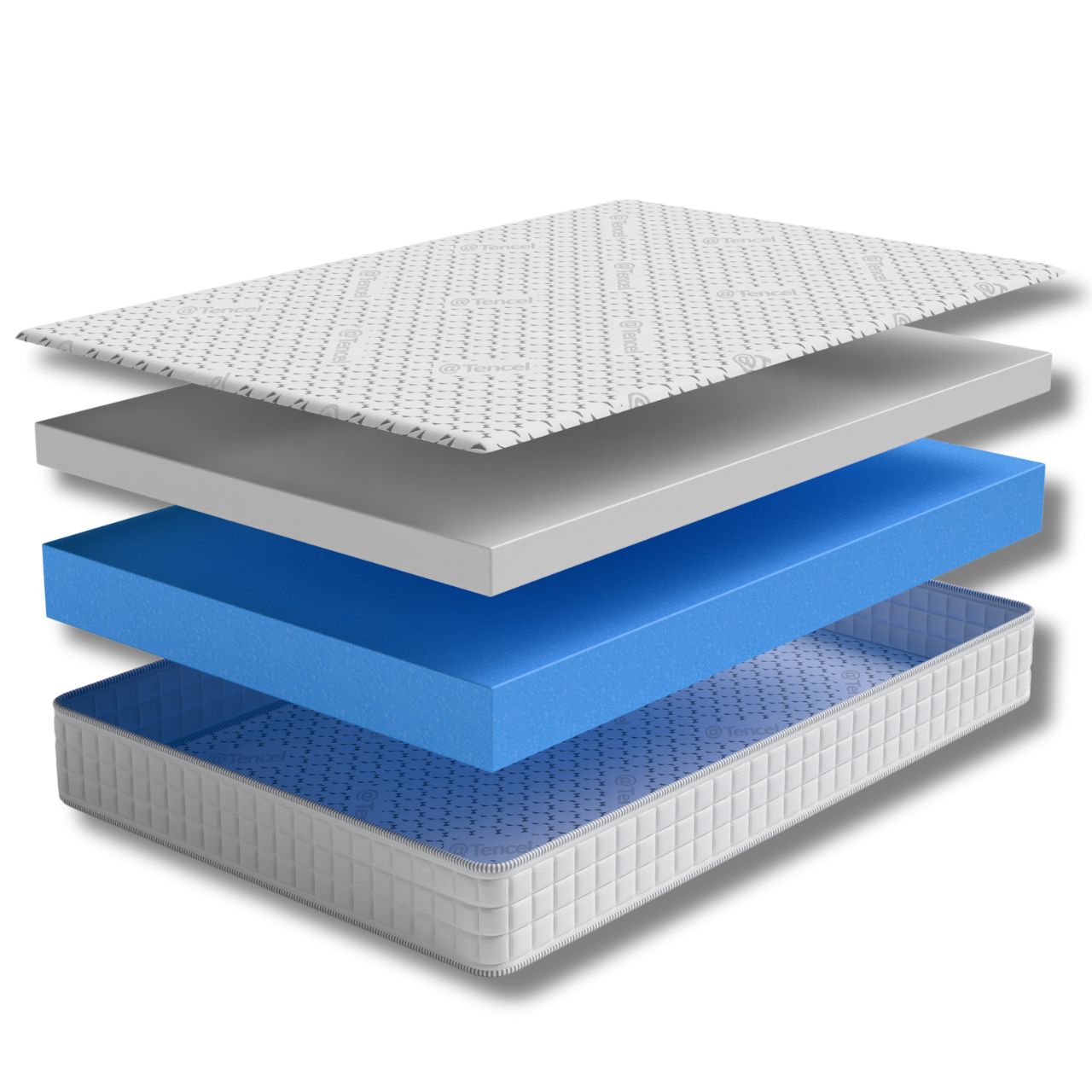 Comfisan Left Corners Curved Campervan Mattress - Super King