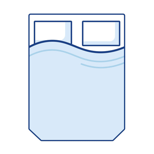 Bodyshape Rectangular Cut Off Corners Campervan Mattress Topper - King