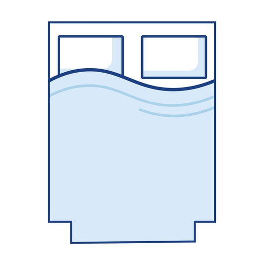 Bodyshape Rectangular Cut Out Corners Campervan Mattress - Single