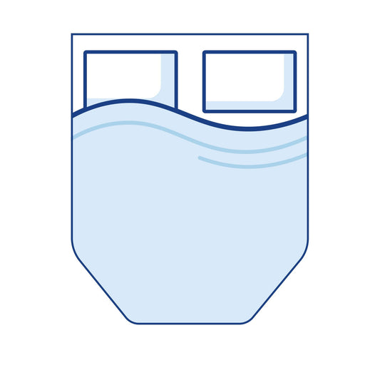Coolplus Island Angled Campervan Mattress Topper - King