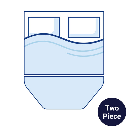 Bodyshape Island Angled Foot End Bolster Campervan Mattress Topper - Double