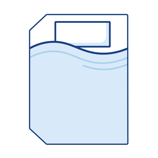 Bodyshape Left Corners Cut Off Campervan Mattress Topper - Double