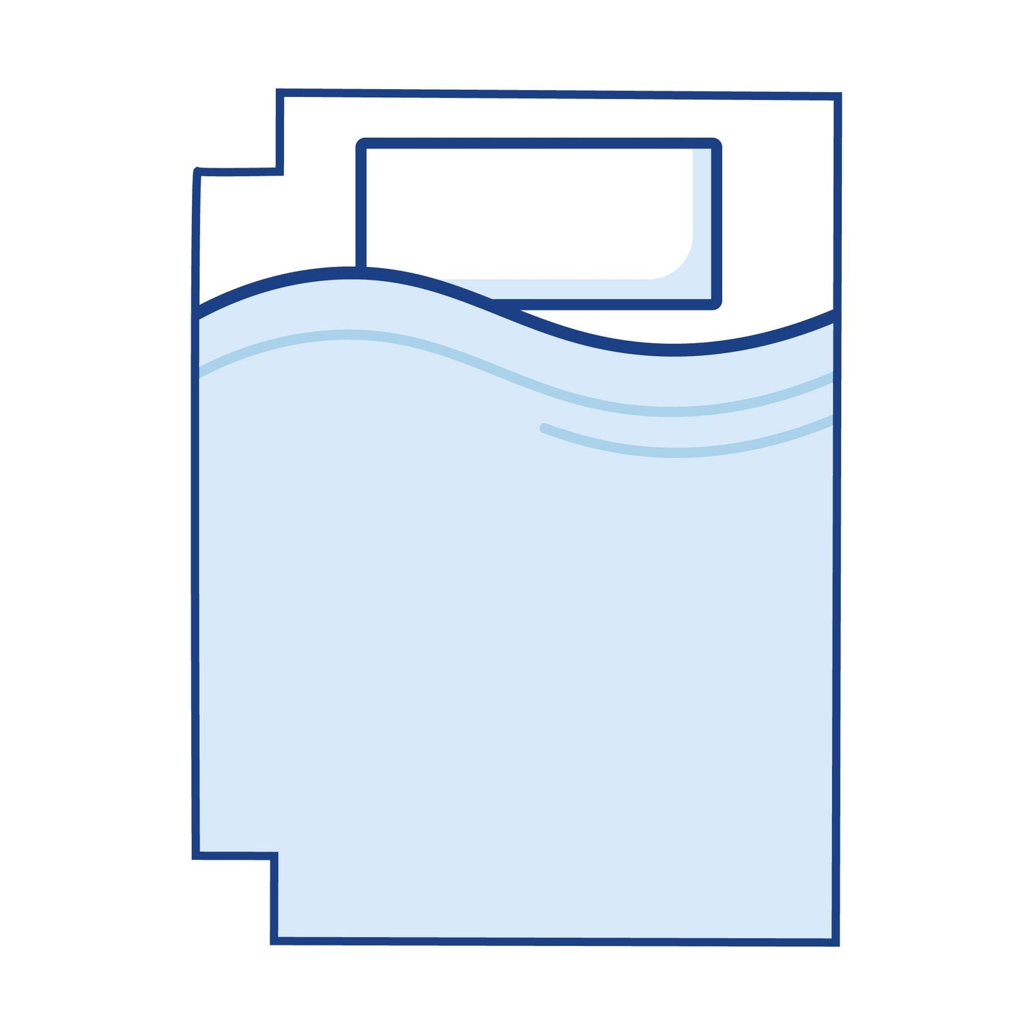 Bodyshape Left Corners Cut Out Campervan Mattress Topper - King