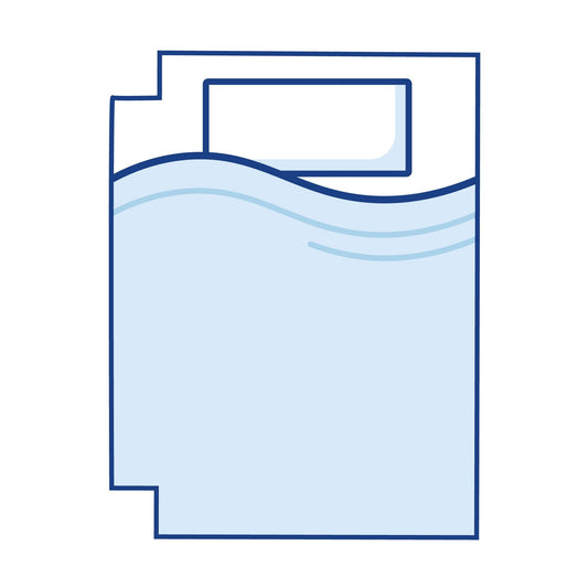 Bodyshape Left Corners Cut Out Campervan Mattress Topper - Single