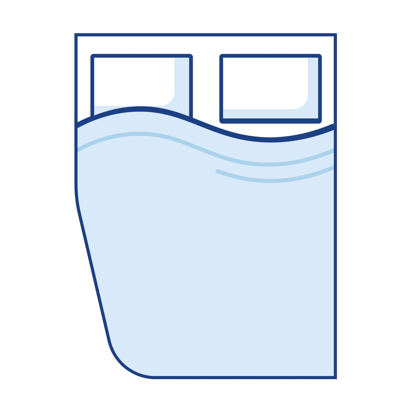 Bodyshape Left Curved Corner Campervan Mattress Topper - King