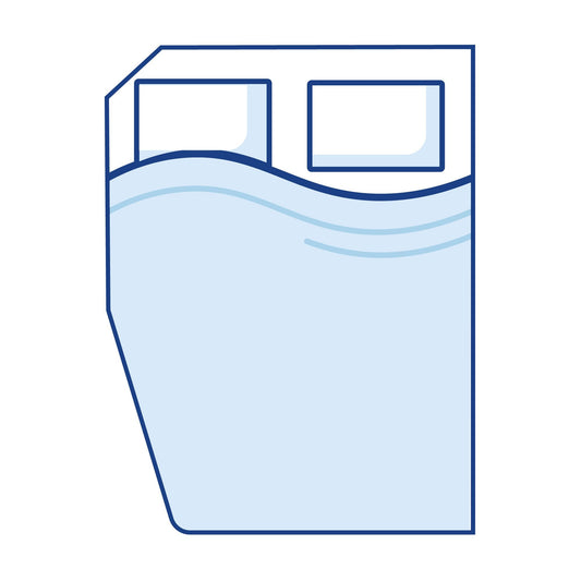 Novolatex Left Curved Cut Corners Campervan Mattress - King