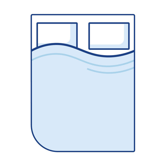 Bodyshape Left Rounded Corner Campervan Mattress Topper - Super King