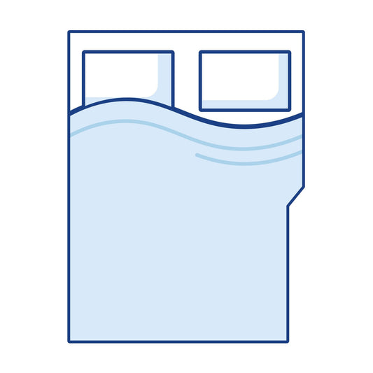 Coolplus Right Angled Cut Out Campervan Mattress Topper - King