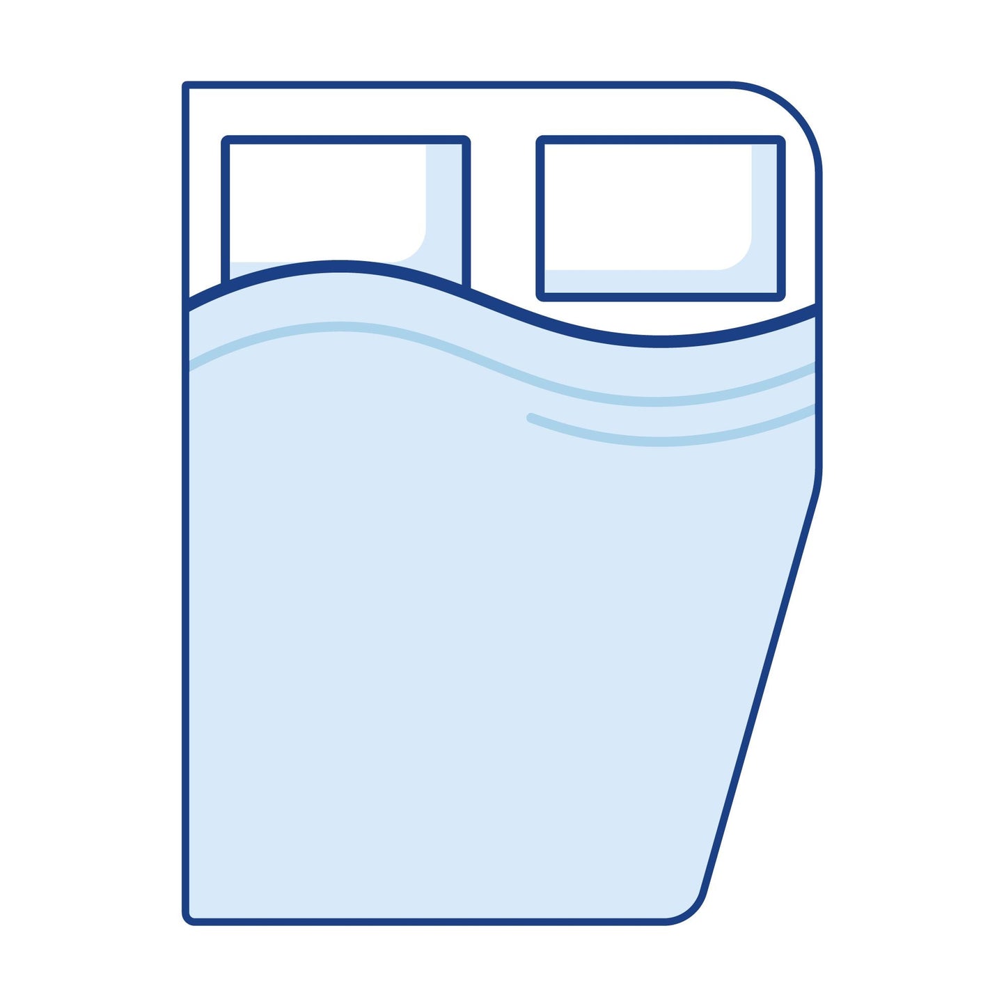 Novolatex Right Curved Corners Campervan Mattress - Single