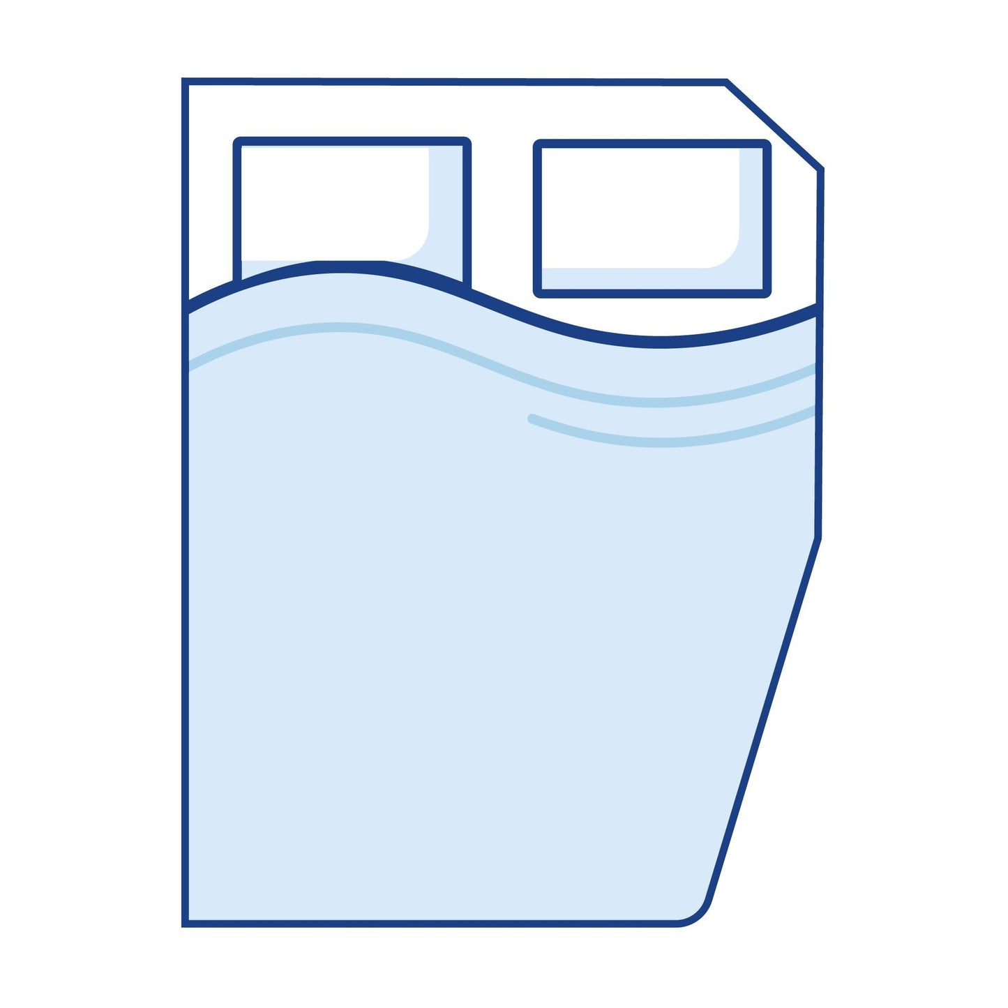 Novolatex Right Curved Cut Corners Campervan Mattress - Double