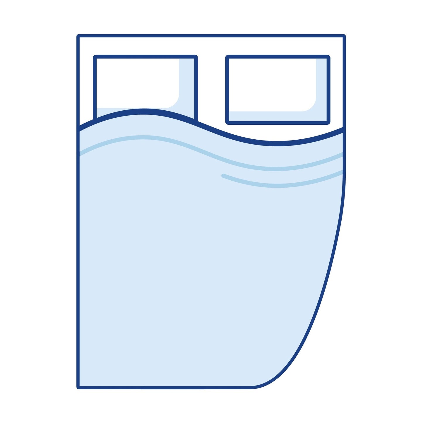 Coolplus Right Large Curve Campervan Mattress Topper - Super King
