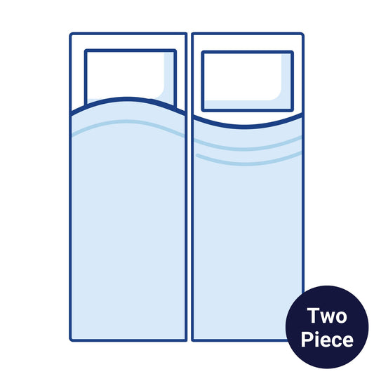 Bodyshape Vertical Split Campervan Mattress Topper - Single