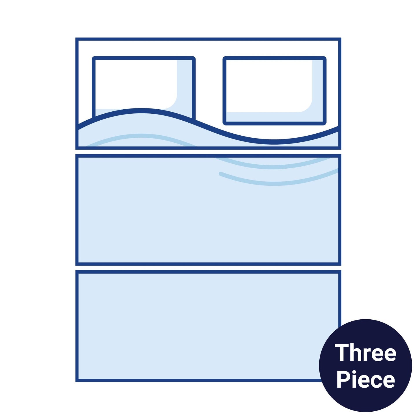 Novolatex Three Piece (Tri Fold) Campervan Mattress - Double