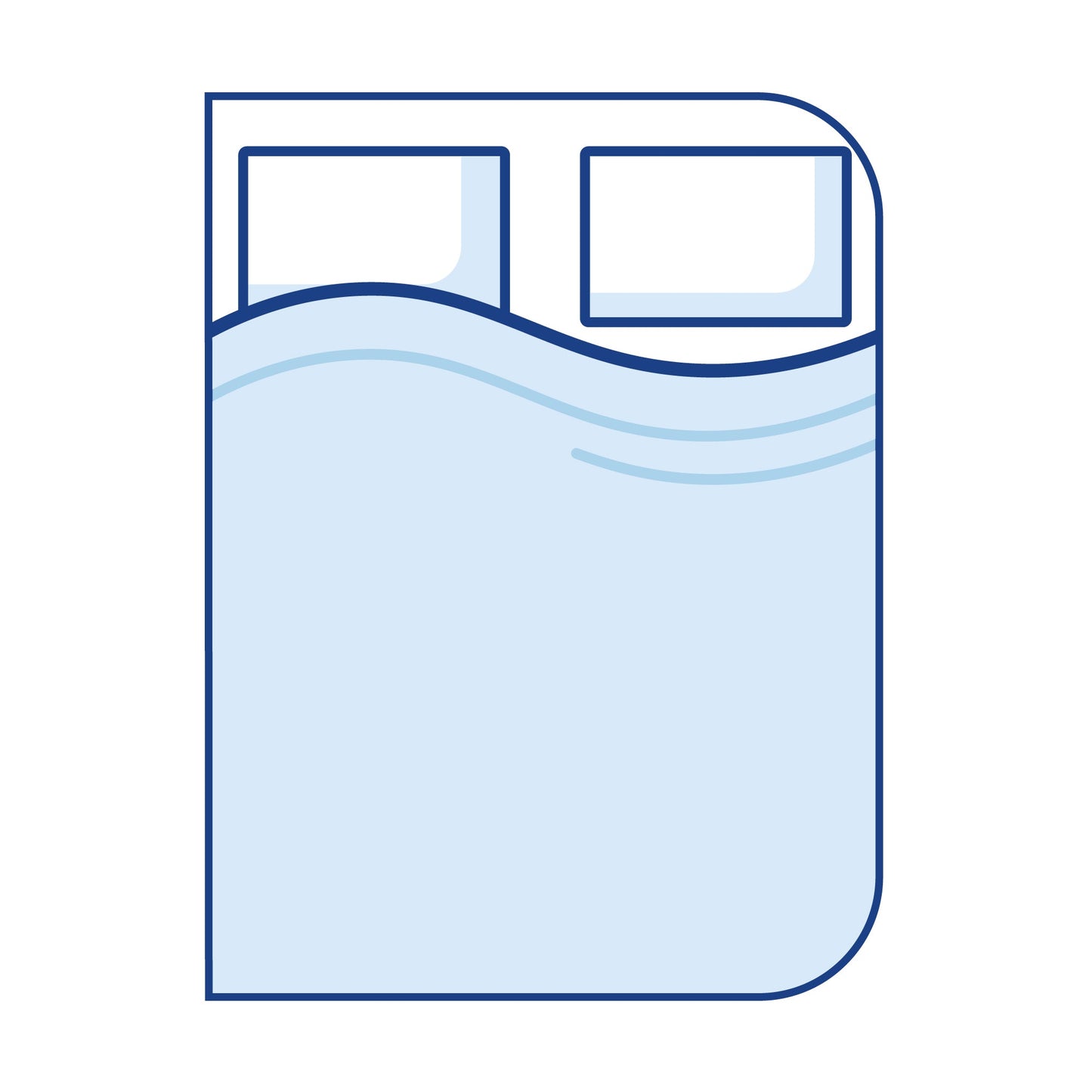 Bodyshape Right Corners Curved Campervan Mattress Topper - Super King