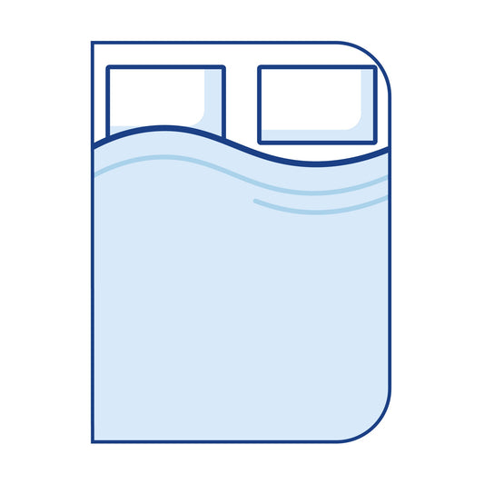 Bodyshape Right Corners Curved Campervan Mattress Topper - Super King